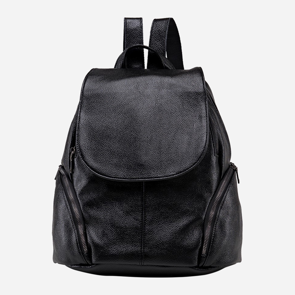 

Женский кожаный рюкзак Olivia Leather NWBP27-8824A-BP Черный