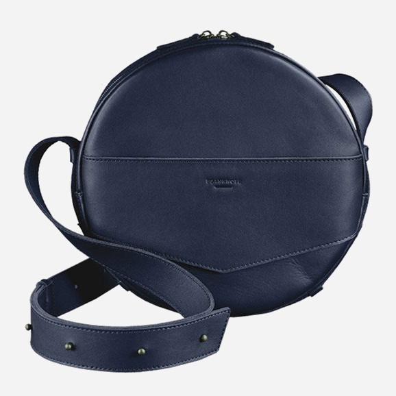 

Женская кожаная сумка-рюкзак BlankNote Круглая Maxi BN-BAG-30-navy-blue Темно-синяя