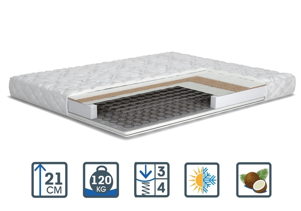 

Матрас ортопедический Matroluxe Флоренция 2в1 140х200 см (5189)