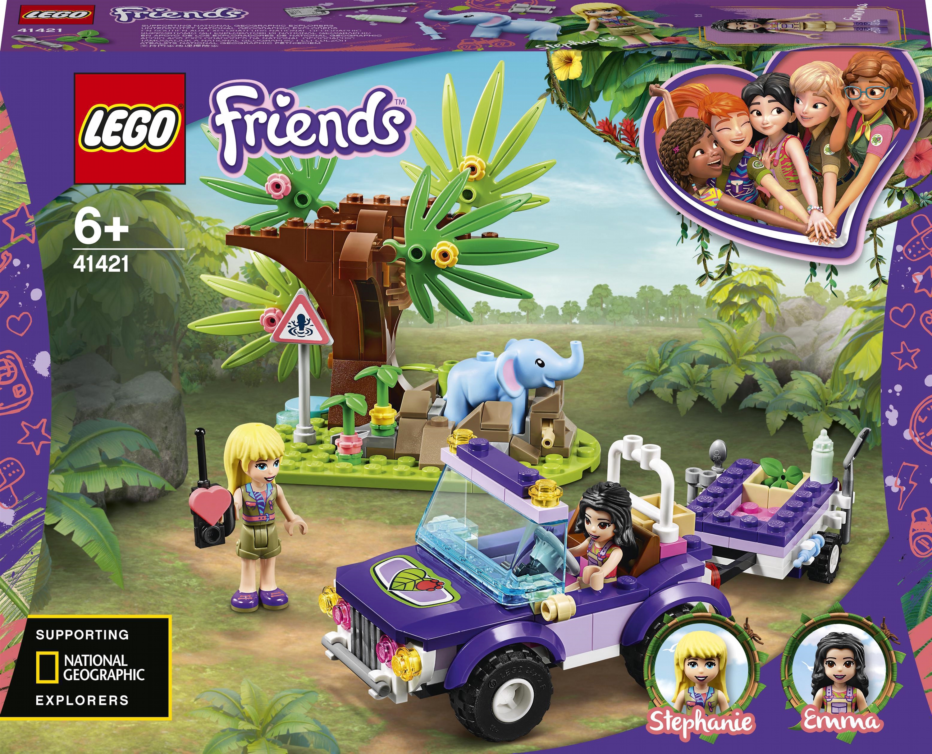 

Конструктор LEGO Friends Джунгли: спасение слонёнка 203 детали (41421)