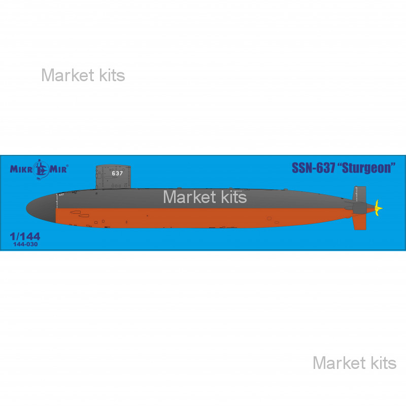 

Американская атомная подводная лодка SSN-637 Sturgeon 1:144 Micro-Mir (MM144-030)
