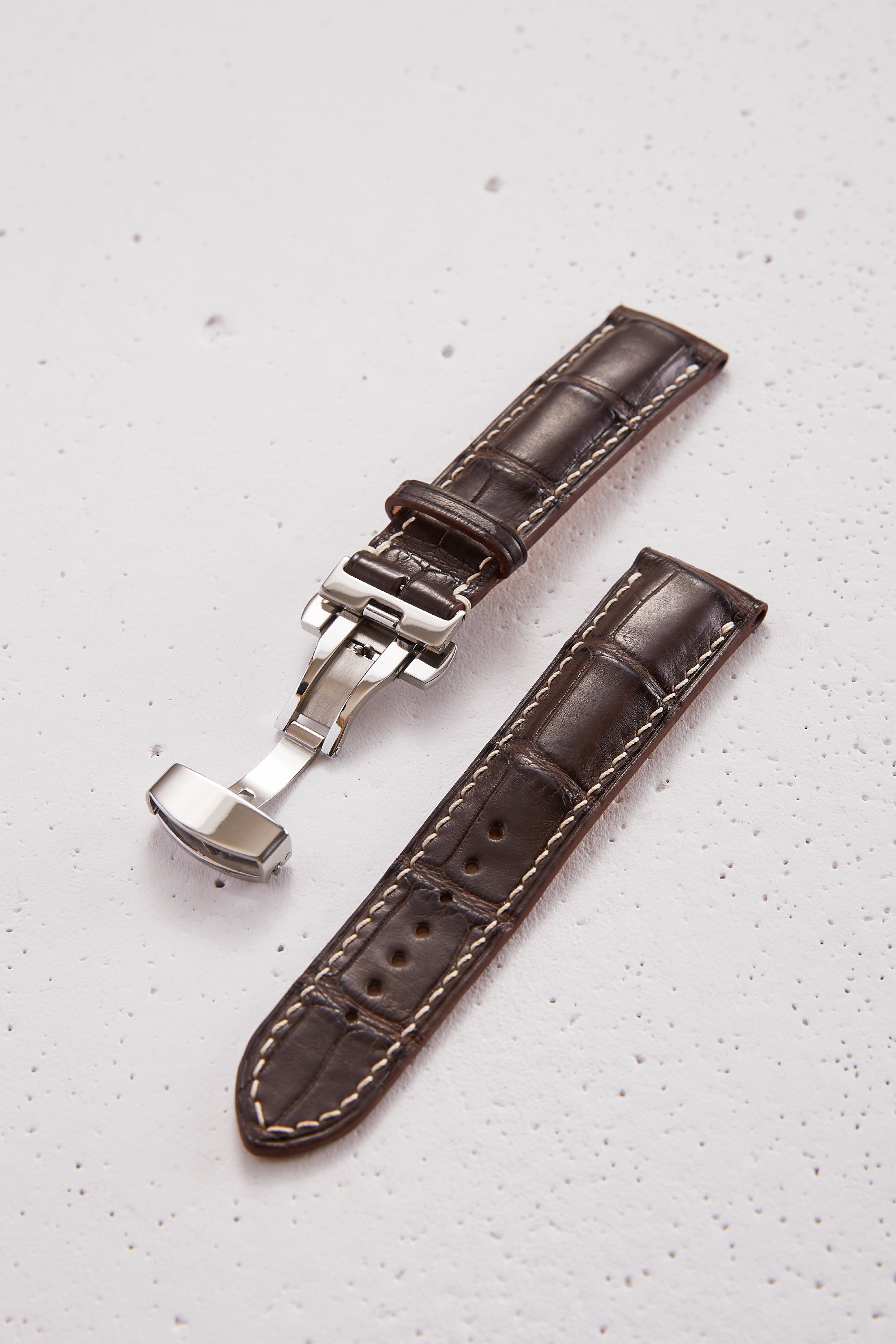 

Ремінець для годинника Balabanoff Alligator Padded Watch Strap Коричневий