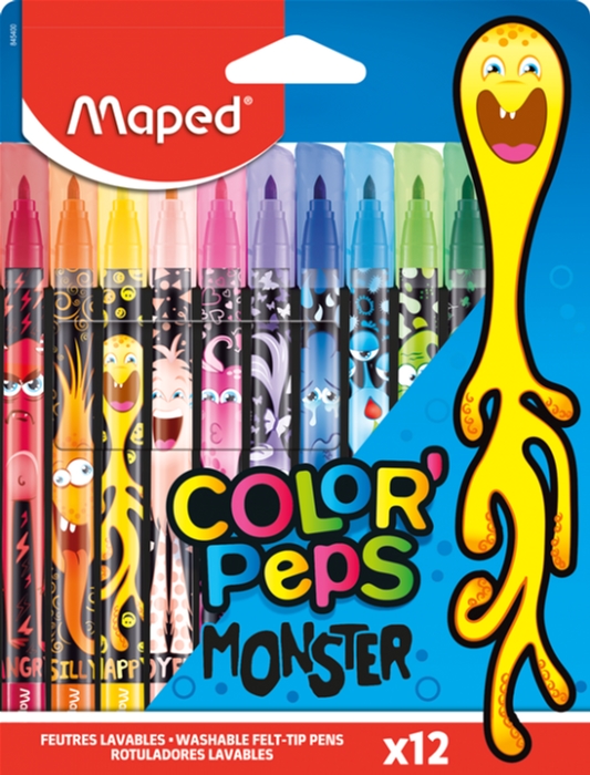 

Фломастеры Maped Color Peps Monster 12 цветов (MP.845400)