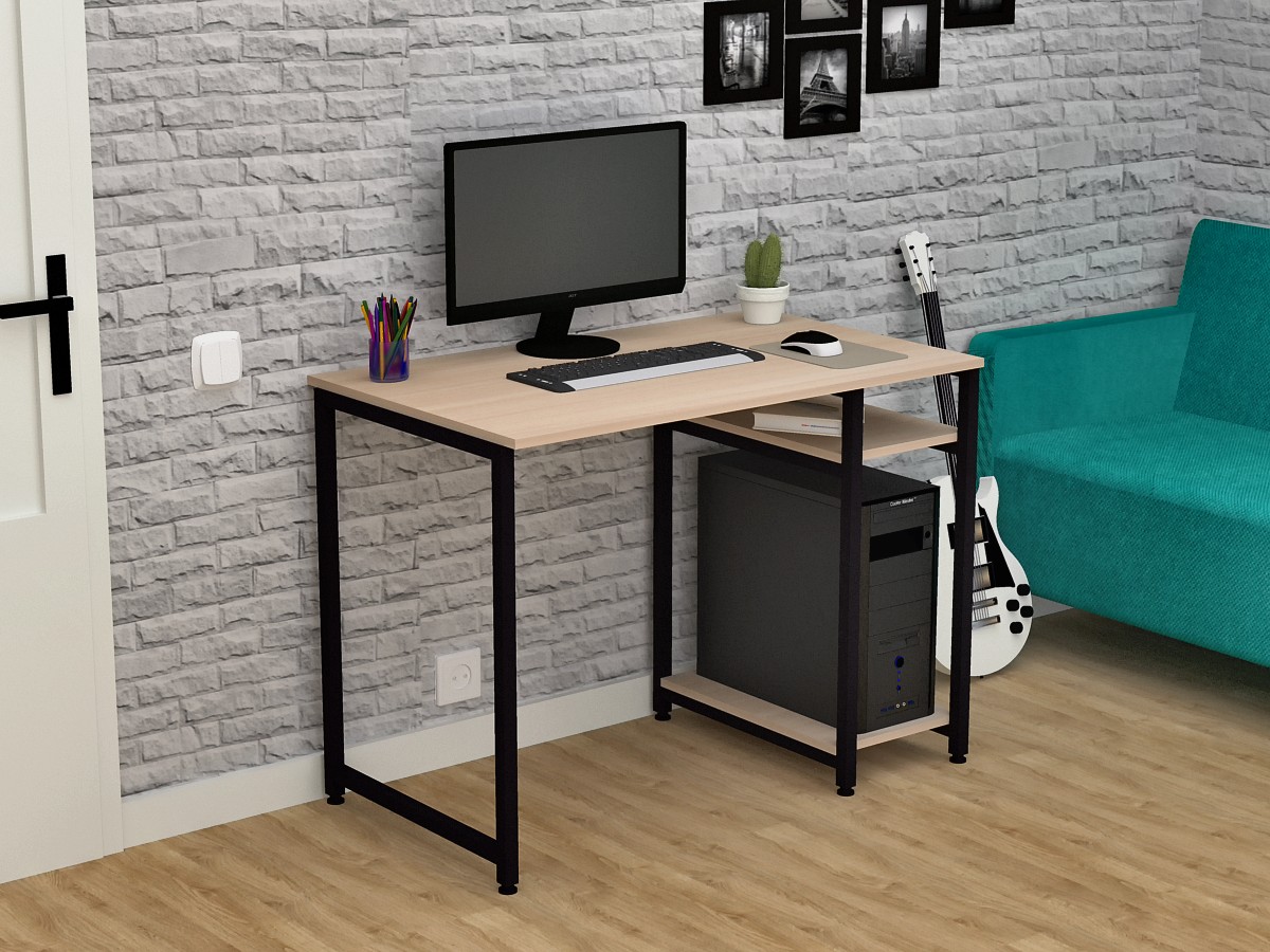 

Компьютерный стол HomeDeco СКЛ Дуб молочный 1100х600х750