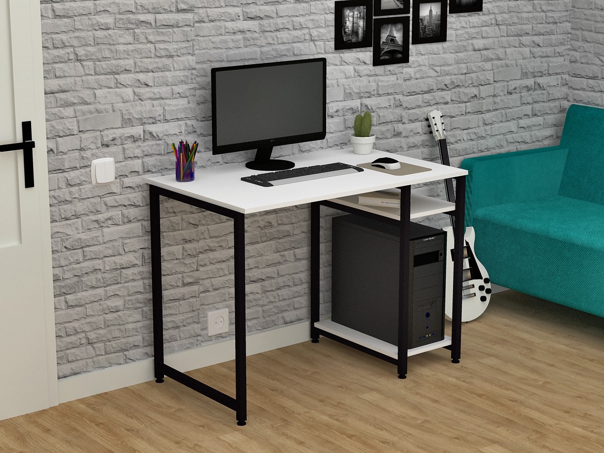 

Компьютерный стол HomeDeco СКЛ Нимфея ( Белый ) 1500х600х750
