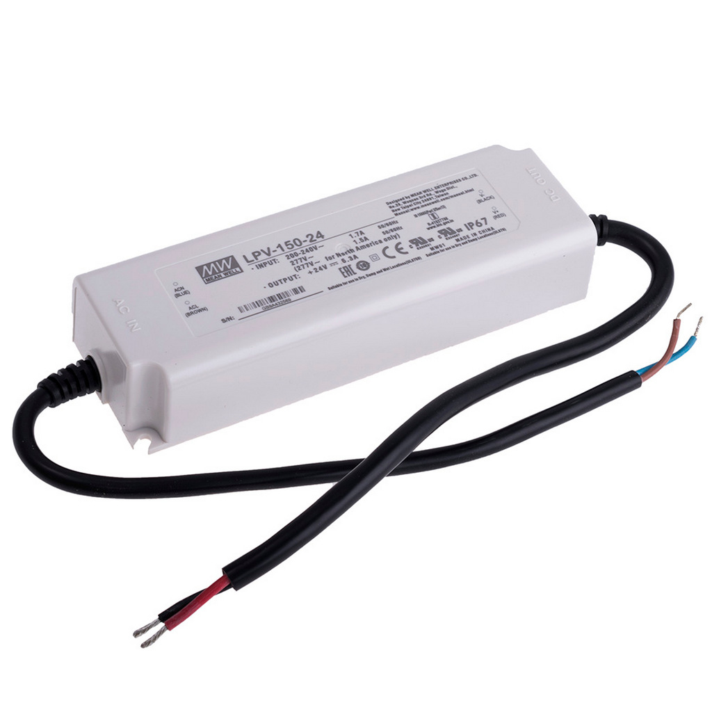 

Блок питания Mean Well LPV-150-24 защита IP67 (art.239545)