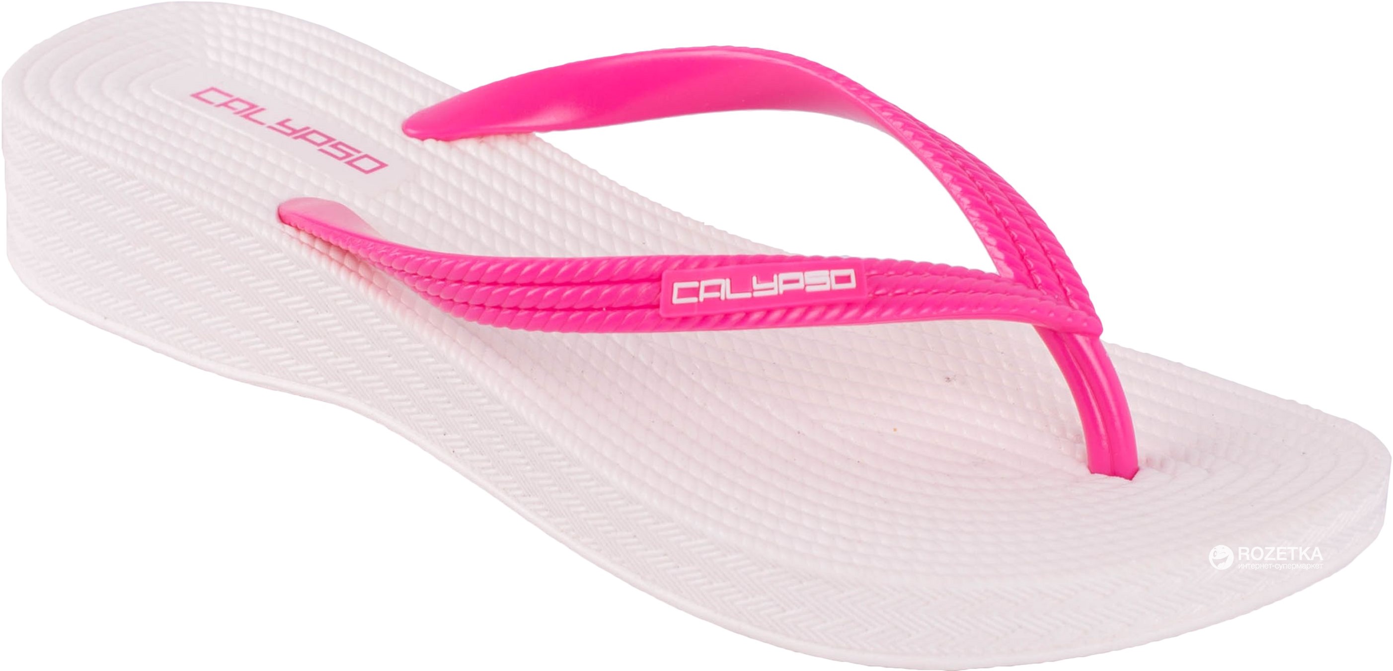 

Вьетнамки Calypso 7334-001 37 23 см Белые с розовым