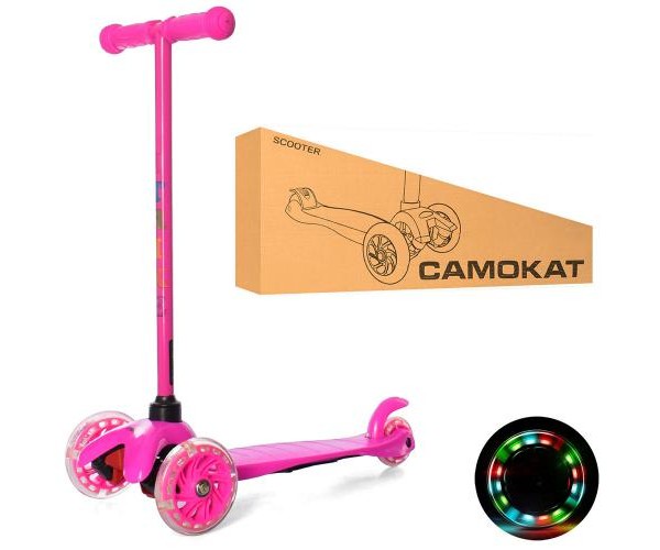

Трехколесный самокат Itrike BB 3-013-5-P, Розовый