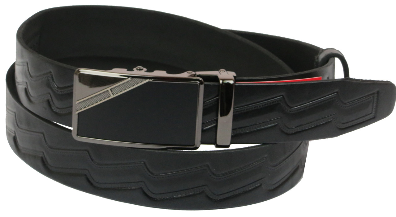 

Мужской кожаный ремень Skipper 122-142х3,5 см Черный 000159765