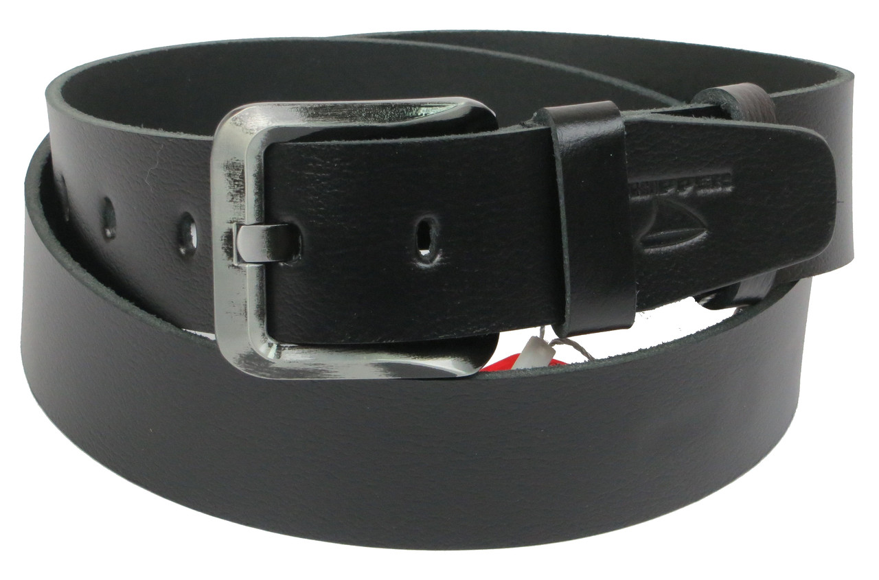 

Мужской кожаный ремень Skipper 120-140х4,5 см Черный 000159572