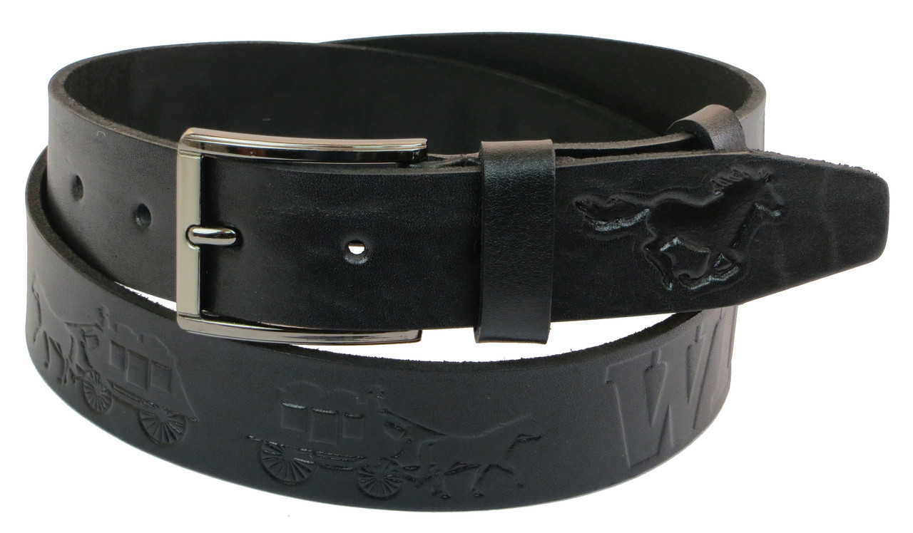 

Мужской кожаный ремень Skipper 115-135х3,8 см Черный 000159619