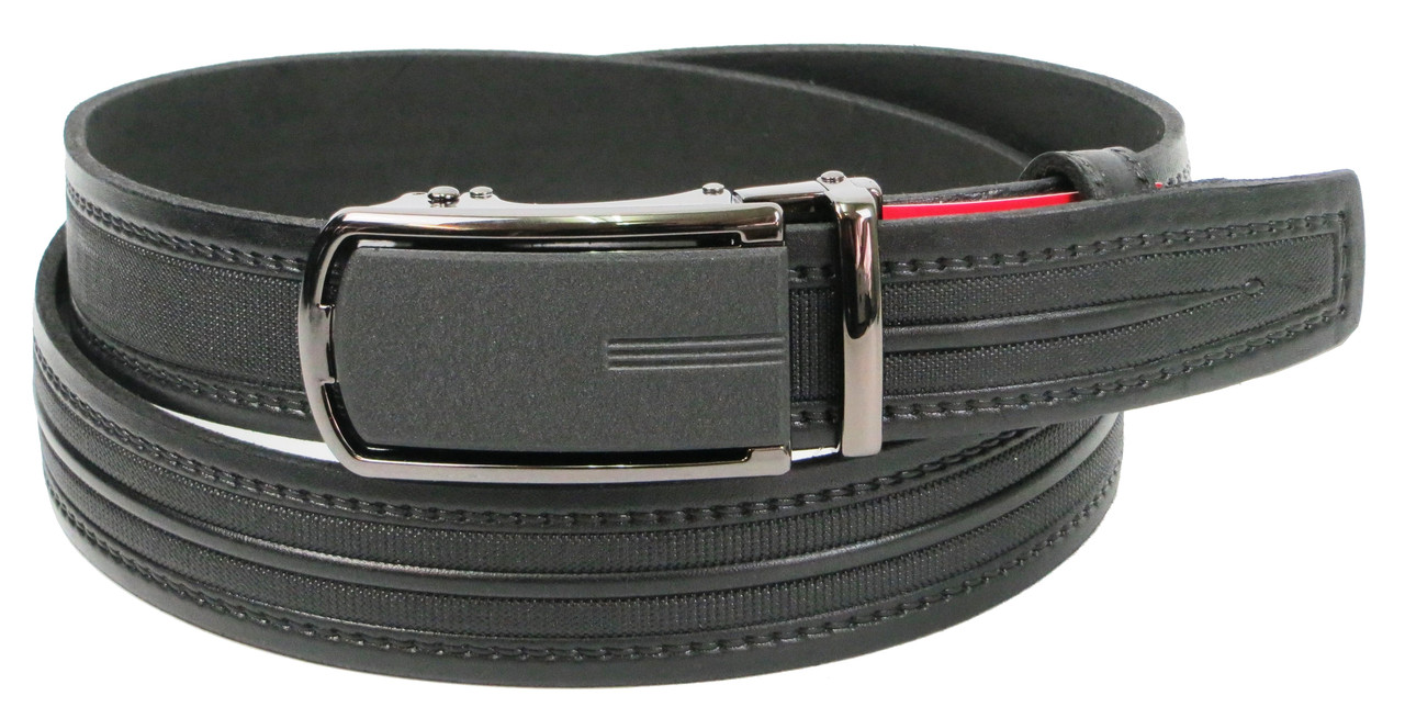 

Мужской кожаный ремень Skipper 110-130х3,5 см Черный 000159720