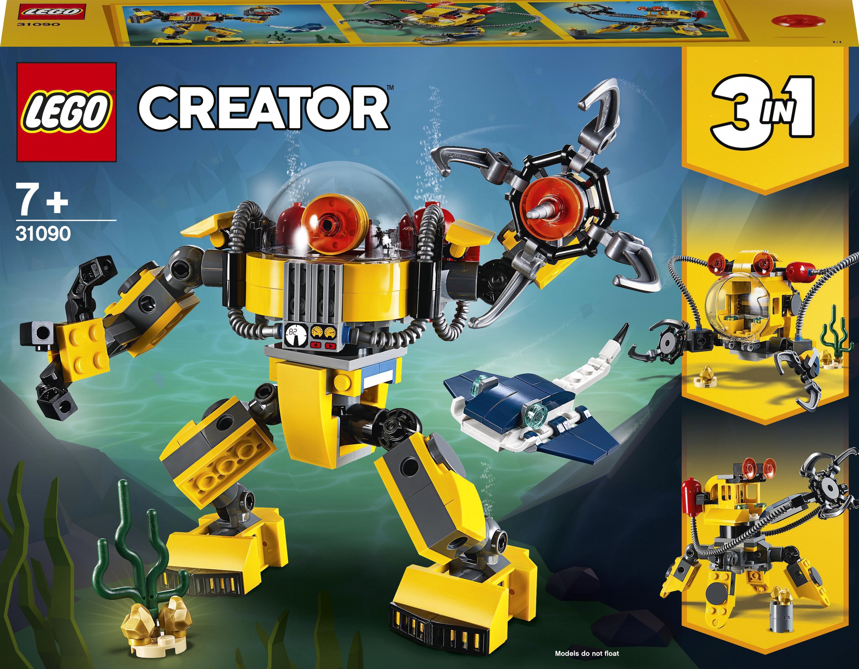 

Конструктор LEGO Creator Робот для подводных исследований 207 деталей (31090)