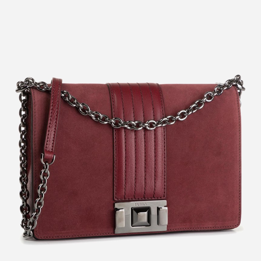 

Сумка женская кожаная Furla Mimi' S Crossbody 1033477 Бордовая