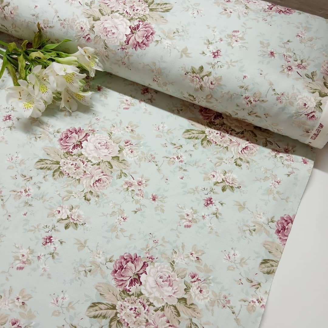 

Скатерть на стол с тефлоновой пропиткой "Весенний бриз" мята 1,50*1,80