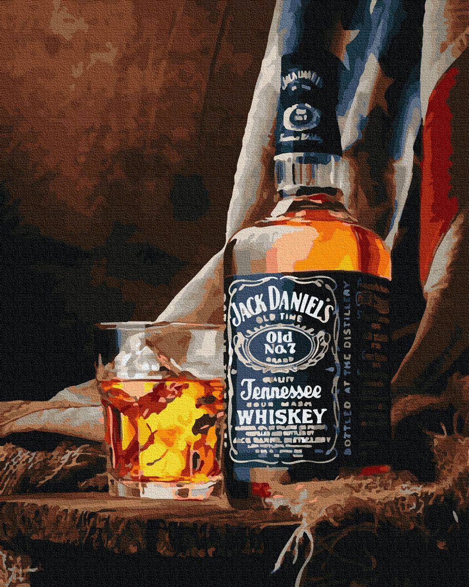 

Картина по номерам Джек и стакан Rainbow Art (GX26845) (164529)