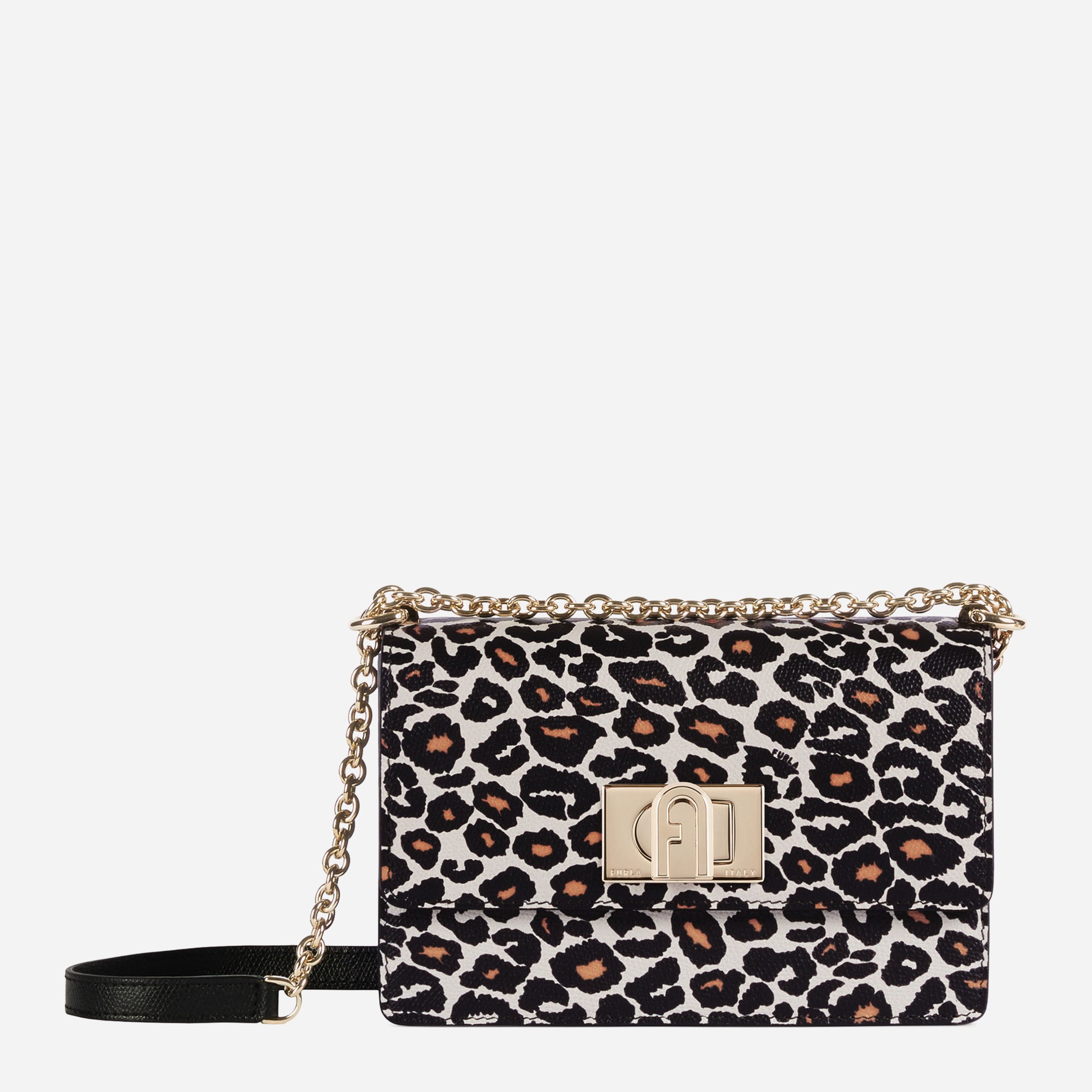 

Сумка женская кожаная Furla 1927 Mini Crossbody 20 1048389 Бело-черная