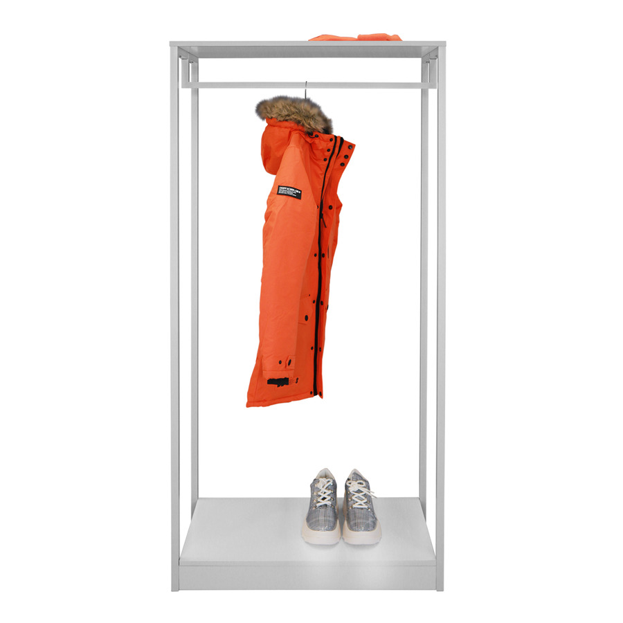 

Стойка для одежды Fenster Квадро 7А Белая 162×72,4×36,5