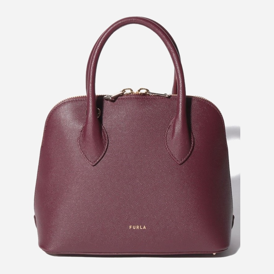 

Сумка женская кожаная Furla Code S Dome 1055702 Бордовая