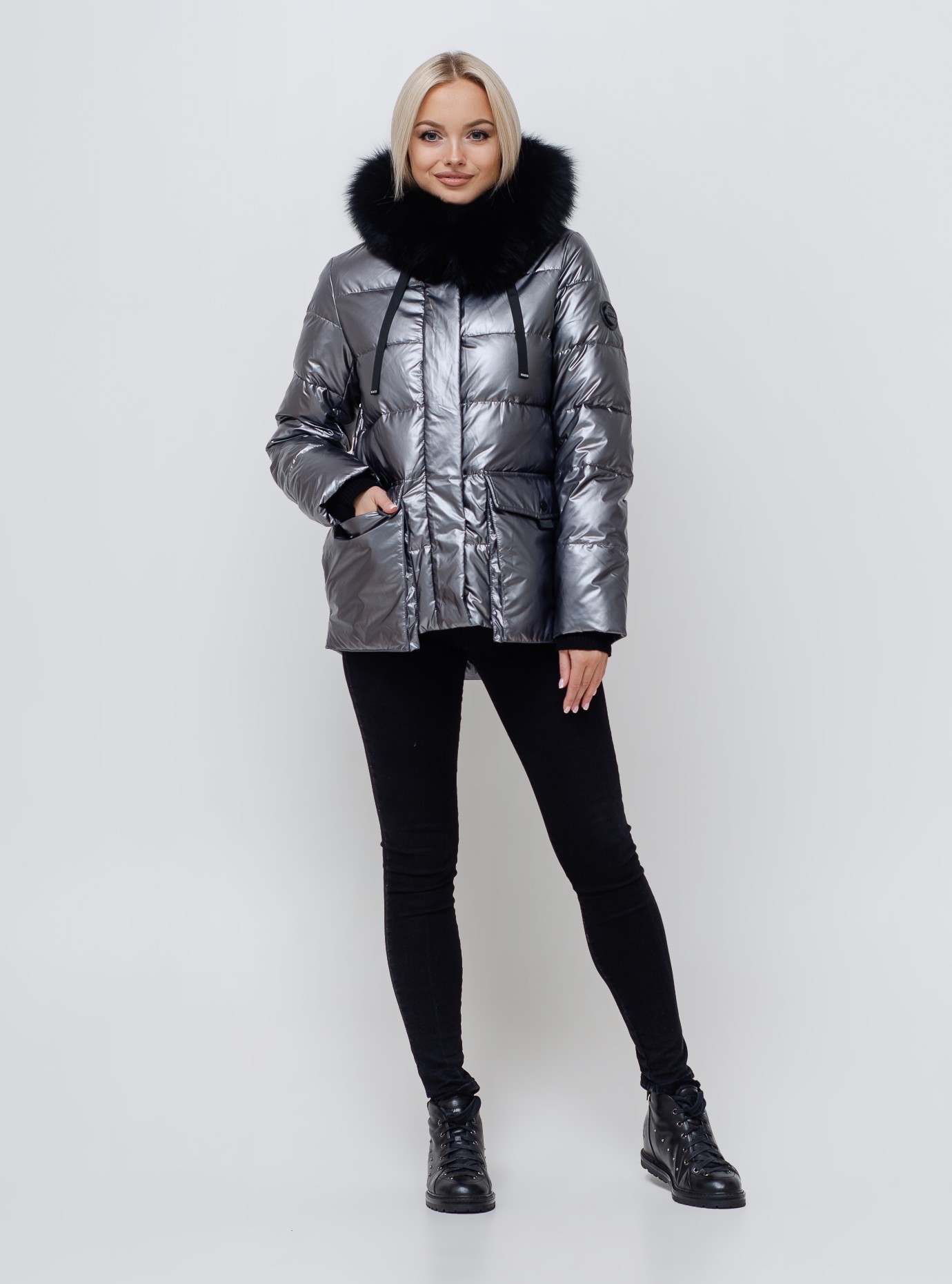 

Куртка зимняя SOVA 612 короткая  серебристая, Куртка зимняя SOVA 612 короткая 2XL серебристая