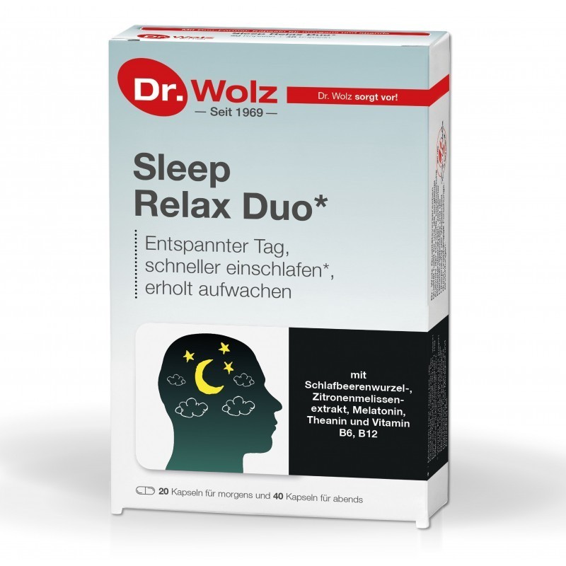 

Натуральный комплекс для улучшения сна Dr. Wolz Sleep Relax Duo 60 капсул