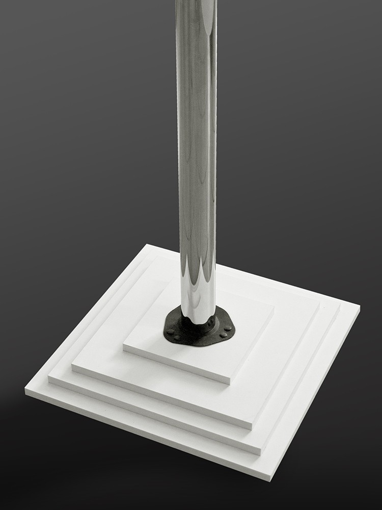 

Зеркало фигурное напольное на основе ЛДСП Art-com N2 Белый