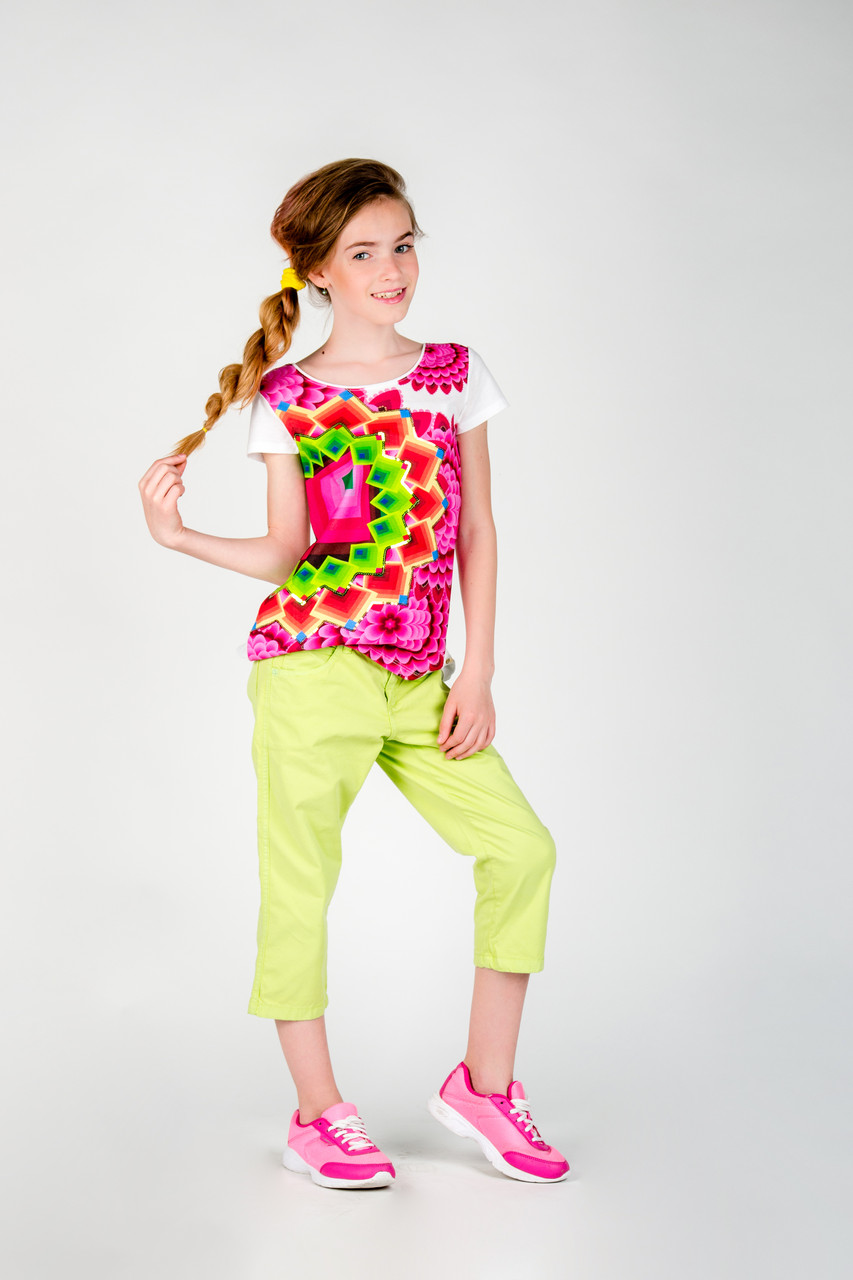 

Футболка для девочки Desigual Испания 42T3226 Белый 140
