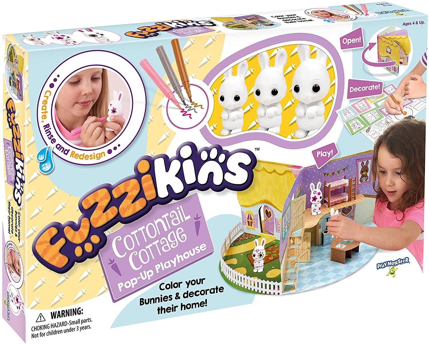 

Творческий набор PlayMonster Fuzzikins Cottontail Cottage Craft Pop-Up Book (3673)