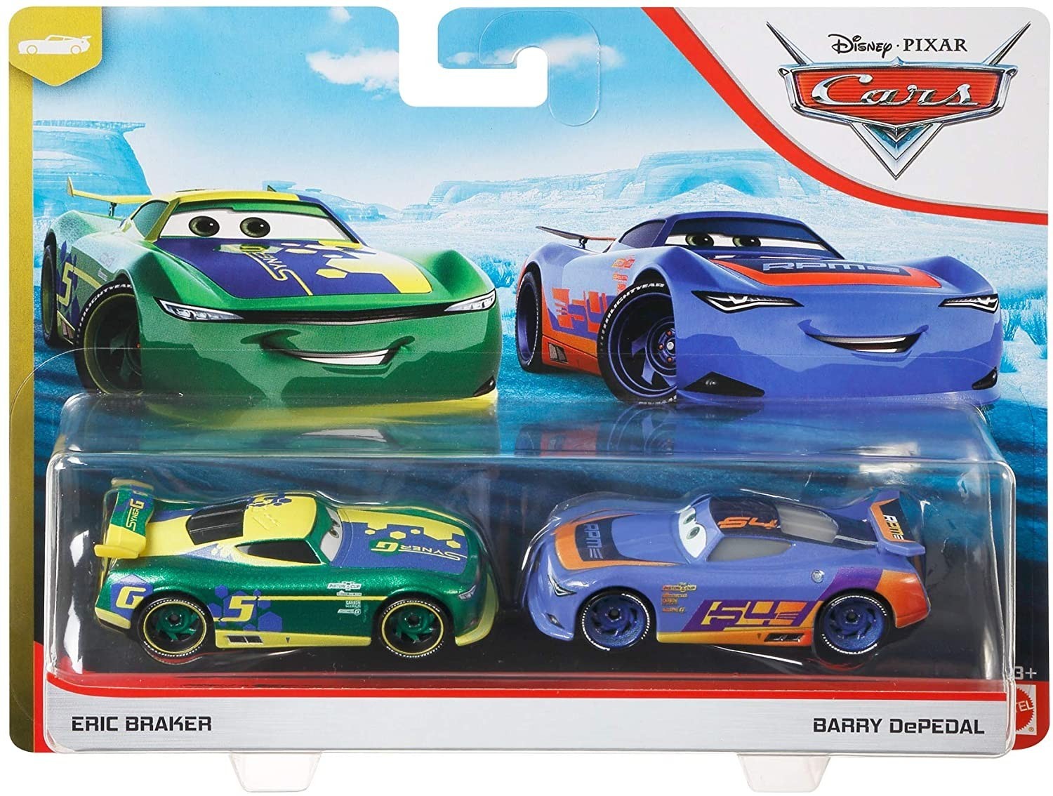 

Набор машинок Тачки 3 Mattel Disney Pixar Cars Eric Braker & Barry DePedal (GKB76)