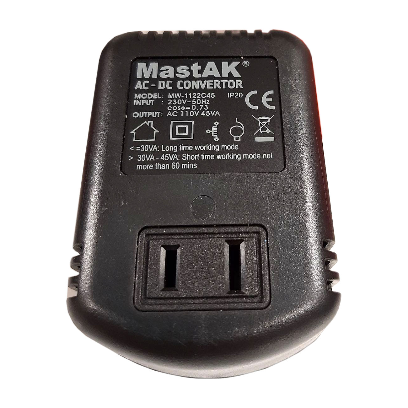 

Блок питания Инвертор Mastak MW-1122C45 (45W 220 - 110V)
