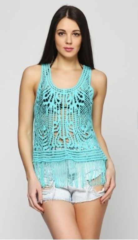 

Пляжная туника Argento S/M/L бирюзовый 20-102