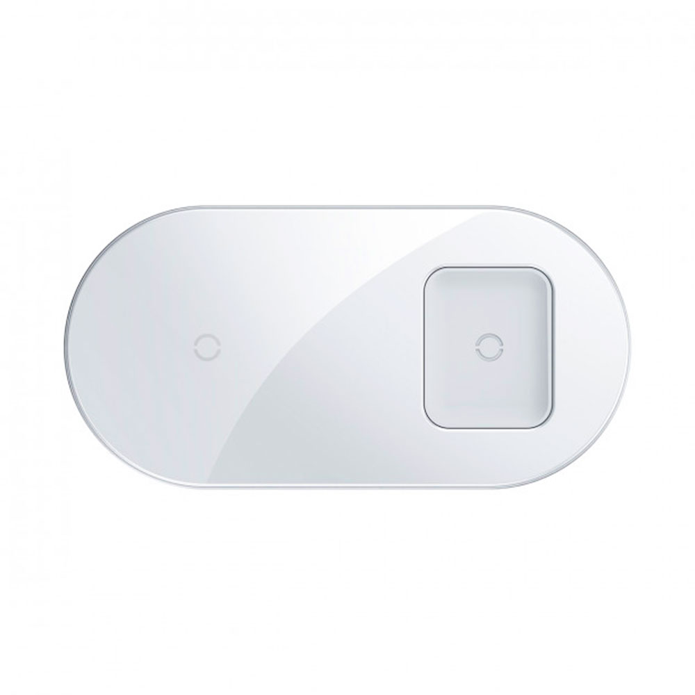 

Беспроводное зарядное устройство Baseus Simple 2in1 (WXJK-02) White (Phone + Pods)