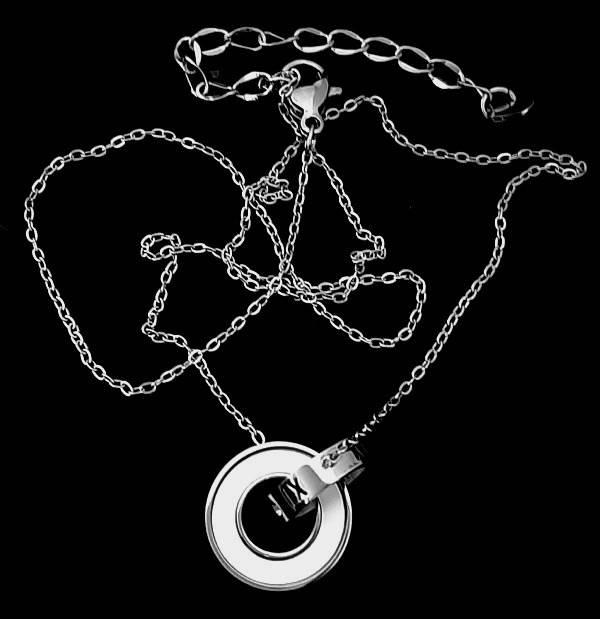 

Цепочка с круглым кулончиком кст025 Stainless Steel
