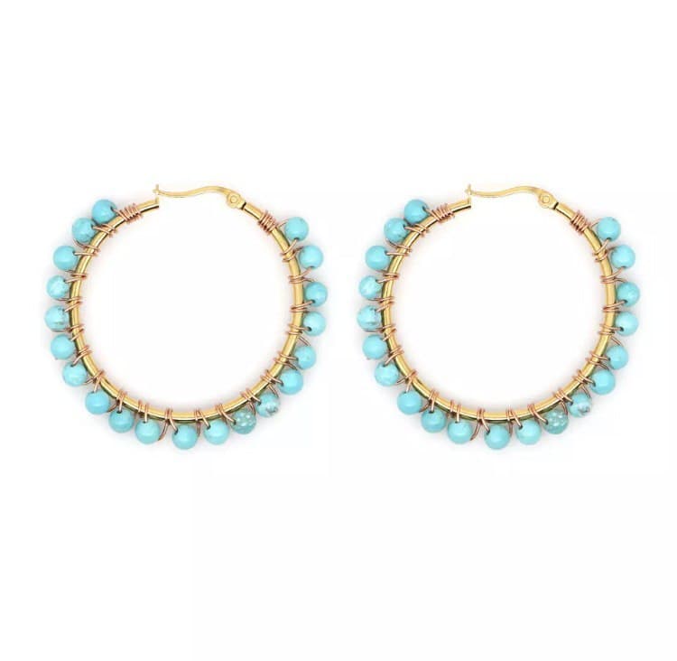 

Сережки S-Family Shine Бирюзовые кольца J200105