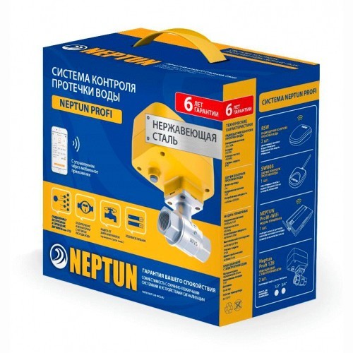 

Система контроля от протечки воды Neptun ProW PROFI 12В 3/4