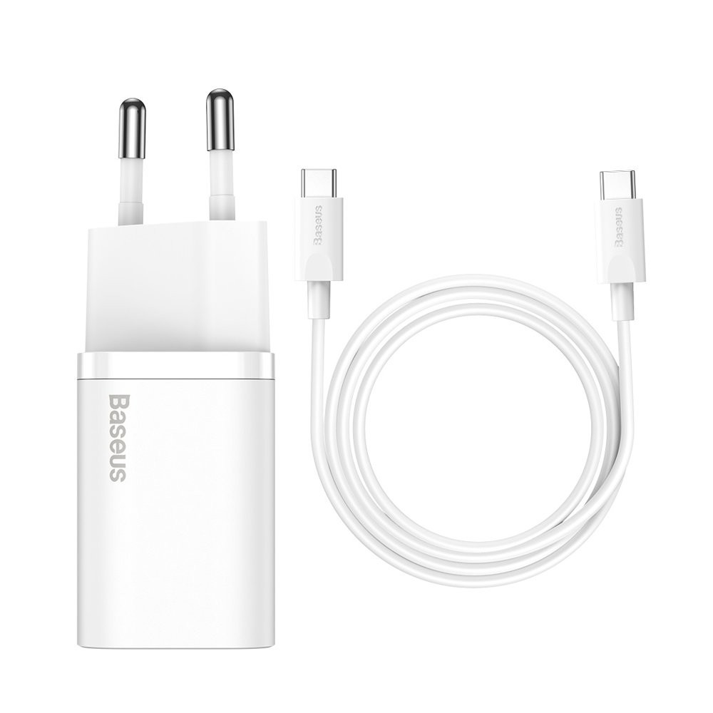 

Зарядное устройство Baseus Quick Charger 25W + кабель USB-C 1m для iPhone|iPad|Samsung|Xiaomi|Huawei|Meizu|OnePlus|LeEco white