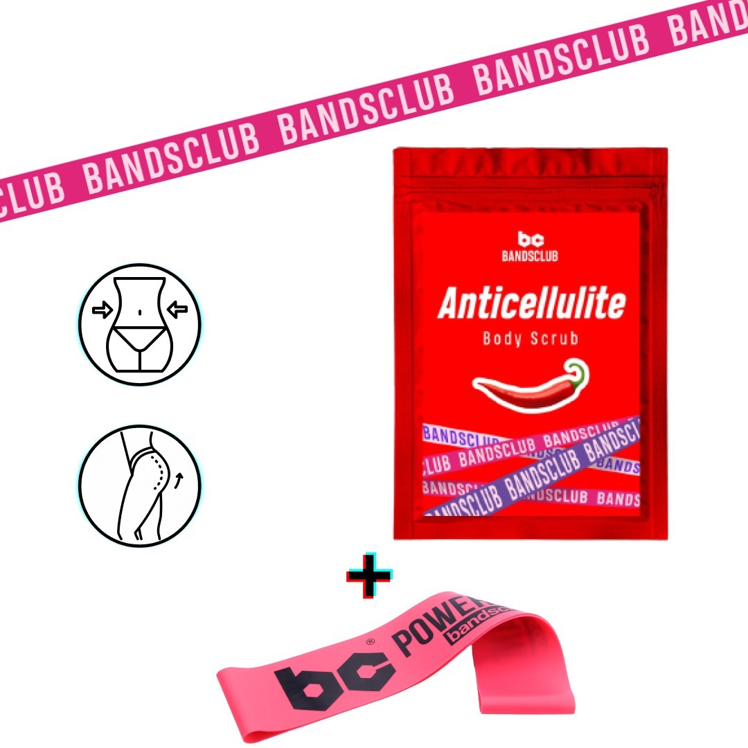 Антицеллюлитный скраб для тела Anticellulite от BANDSCLUB 200г + фитнес ...