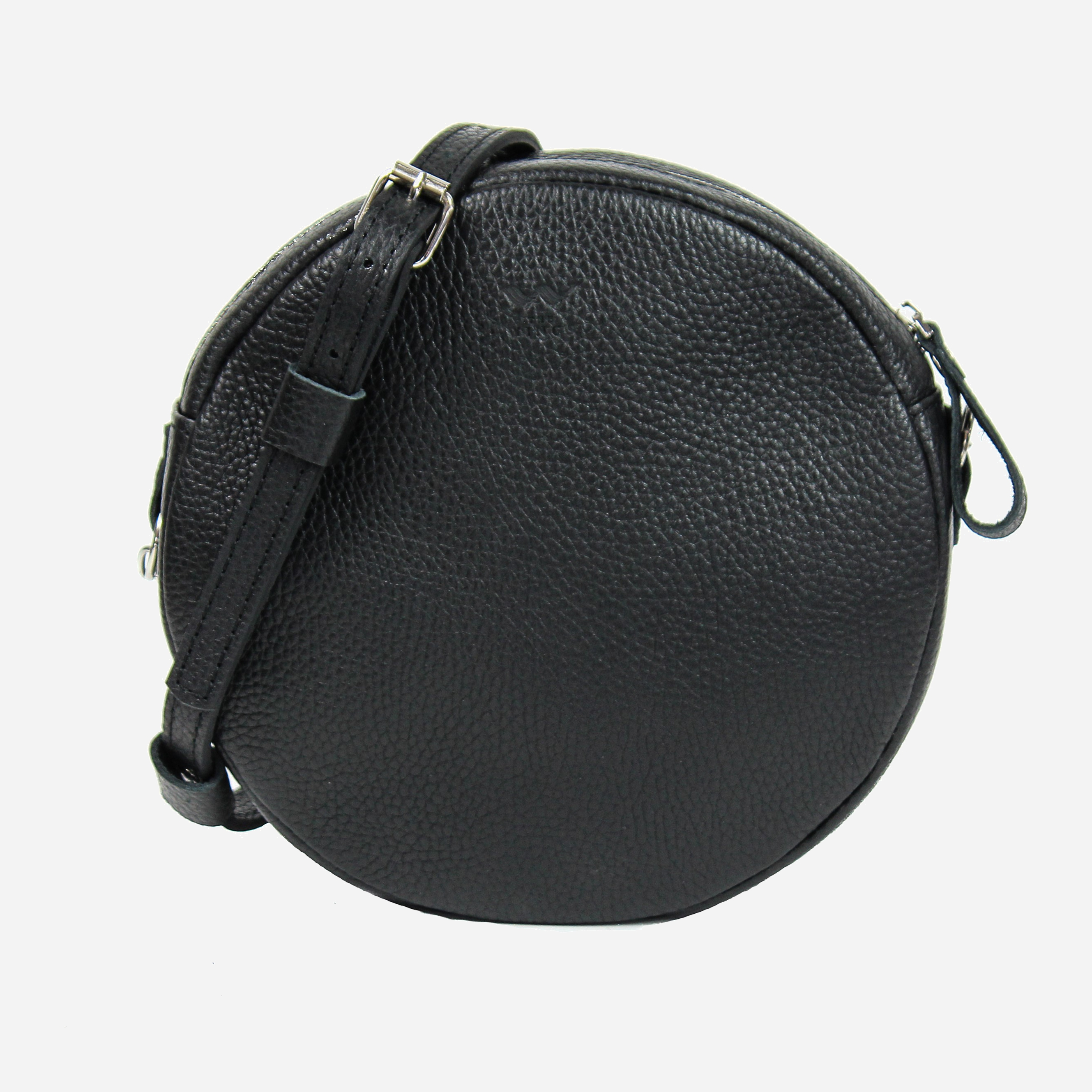 

Женская сумка кожаная The Wings Bubble зернистая TW-Babl-black-flo Черная