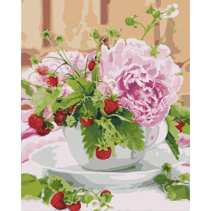 

Картина по номерам. "Ароматное утро" 40*50см KHO3086 392952