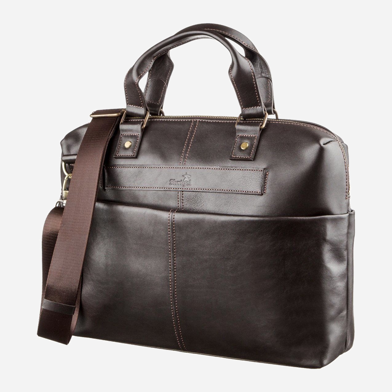 

Сумка Shvigel leather-11247 Коричневая