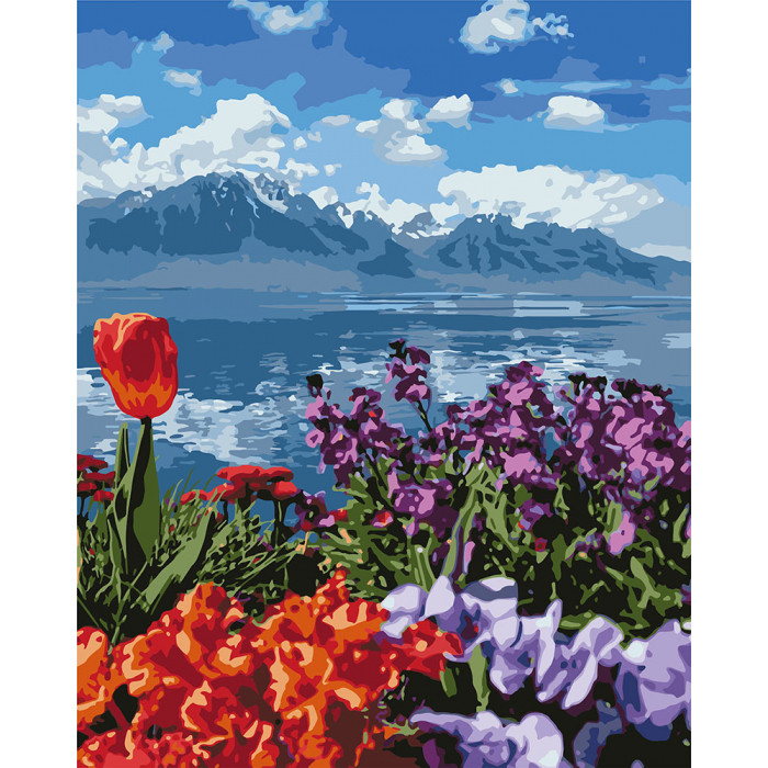 

Картина по номерам. "Цветочный рай" 40*50см KHO2278 392629