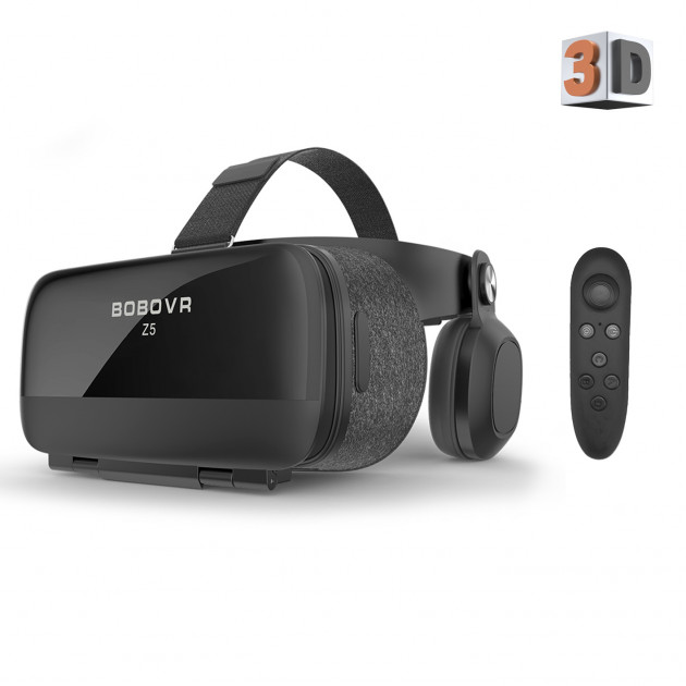 

Очки виртуальной реальности BOBO 3D VR Z5 Bluetooth 120°+ пульт и наушники (3466)