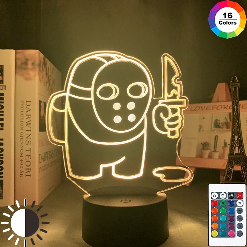 

Настольный светильник-ночник Амонг Ас Among Us 3D Lamp 16 Цветов USB (5059)