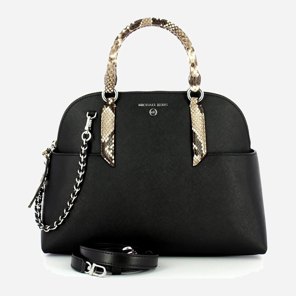 

Женская кожаная сумка Michael Kors Hudson Lg Dome Satchel 30F0SHUS3L001 Черная