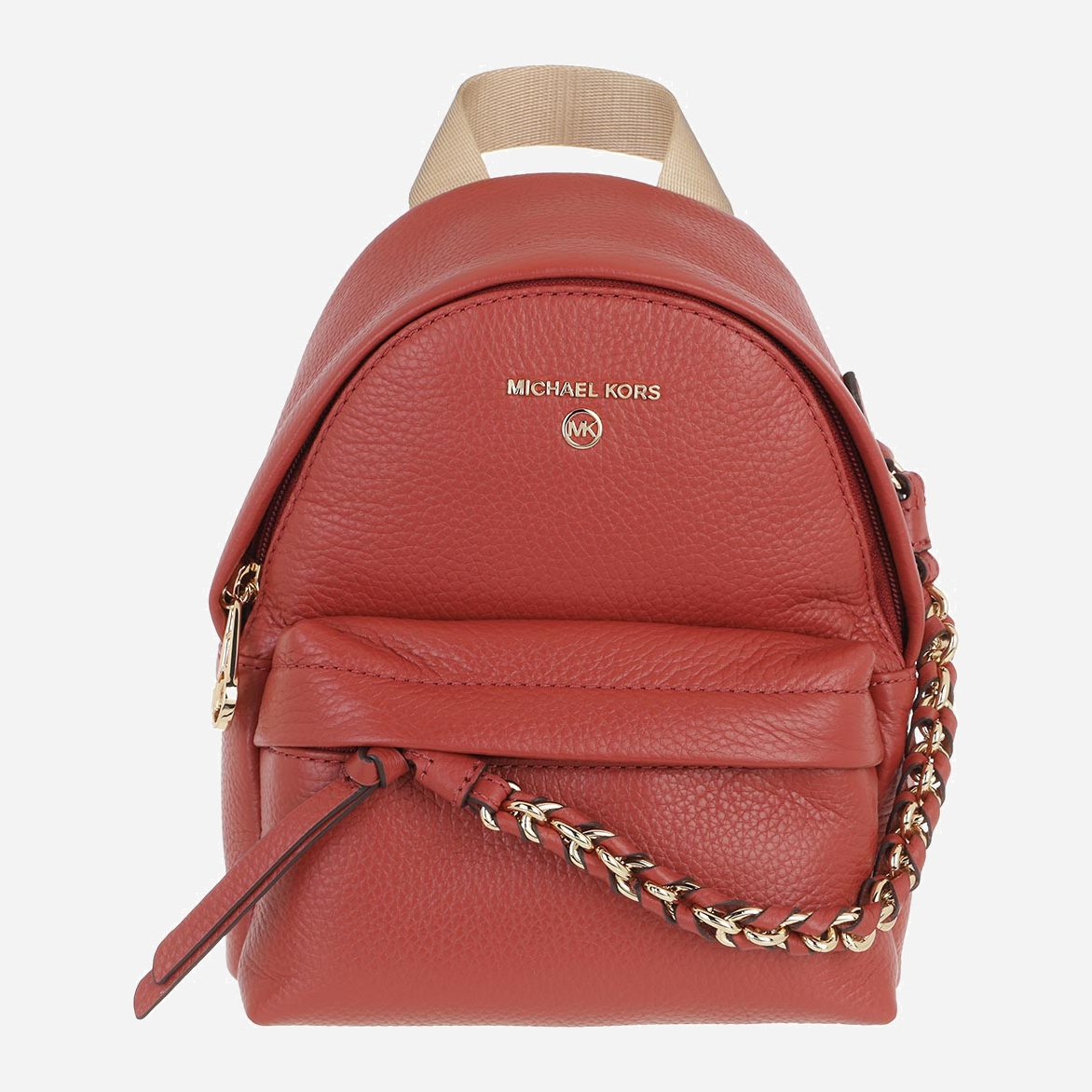 

Женский кожаный рюкзак Michael Kors Slater Xs Cnv Msgr Backpack 30T0G04B0L529 Красный