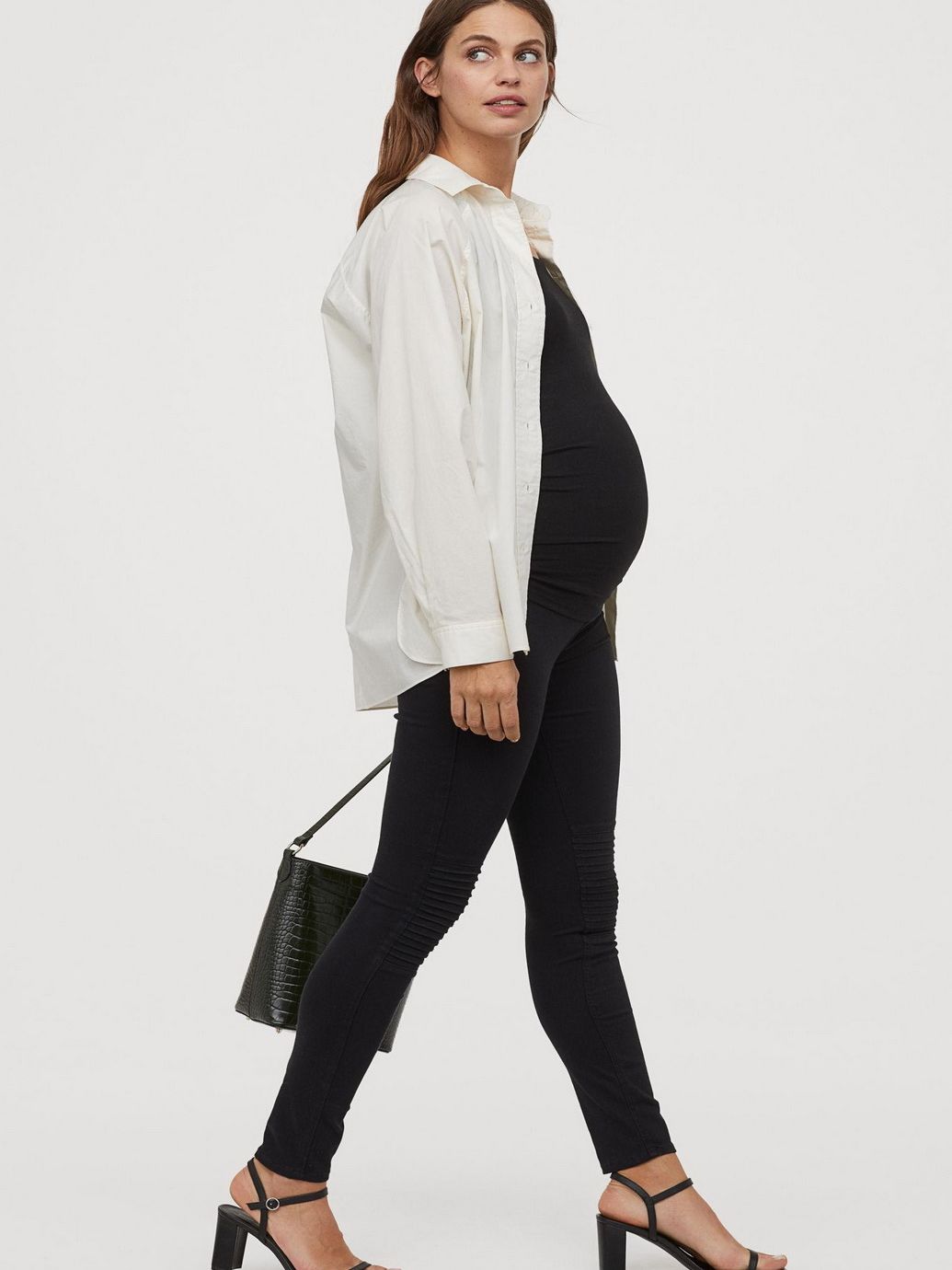 

Брюки для беременных H&M Mama 0775414-1 XS Черные (СА2000001632949)