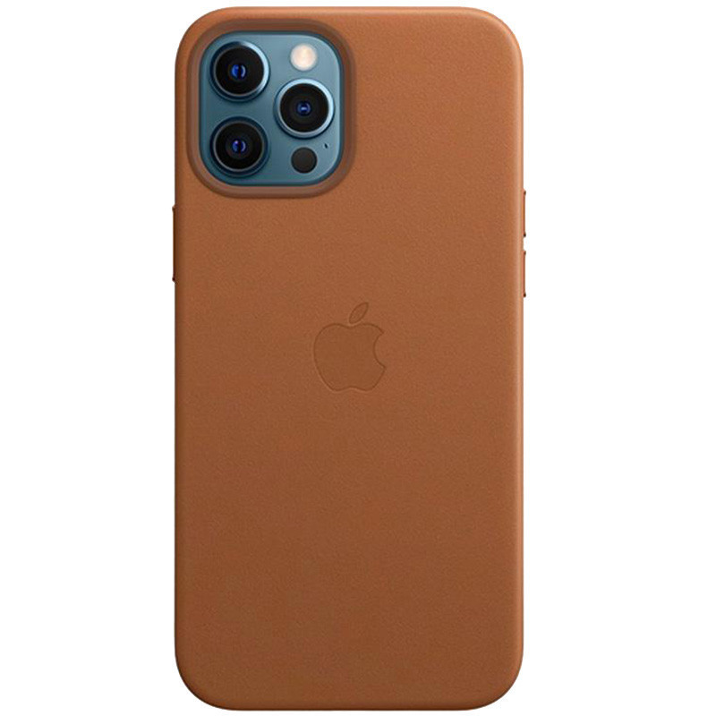 

Кожаный чехол Epik Leather Case (AAA) для Apple iPhone 12 Pro Max (6.7") Brown