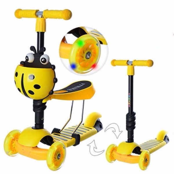 

Самокат 5в1 iTrike Maxi JR 3-026-B-1 Yellow (22863)