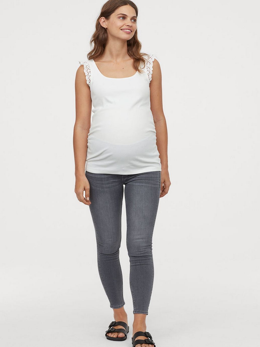 

Джинсы для беременных H&M Mama 0774992-0 36 Серые (СА2000001633878)