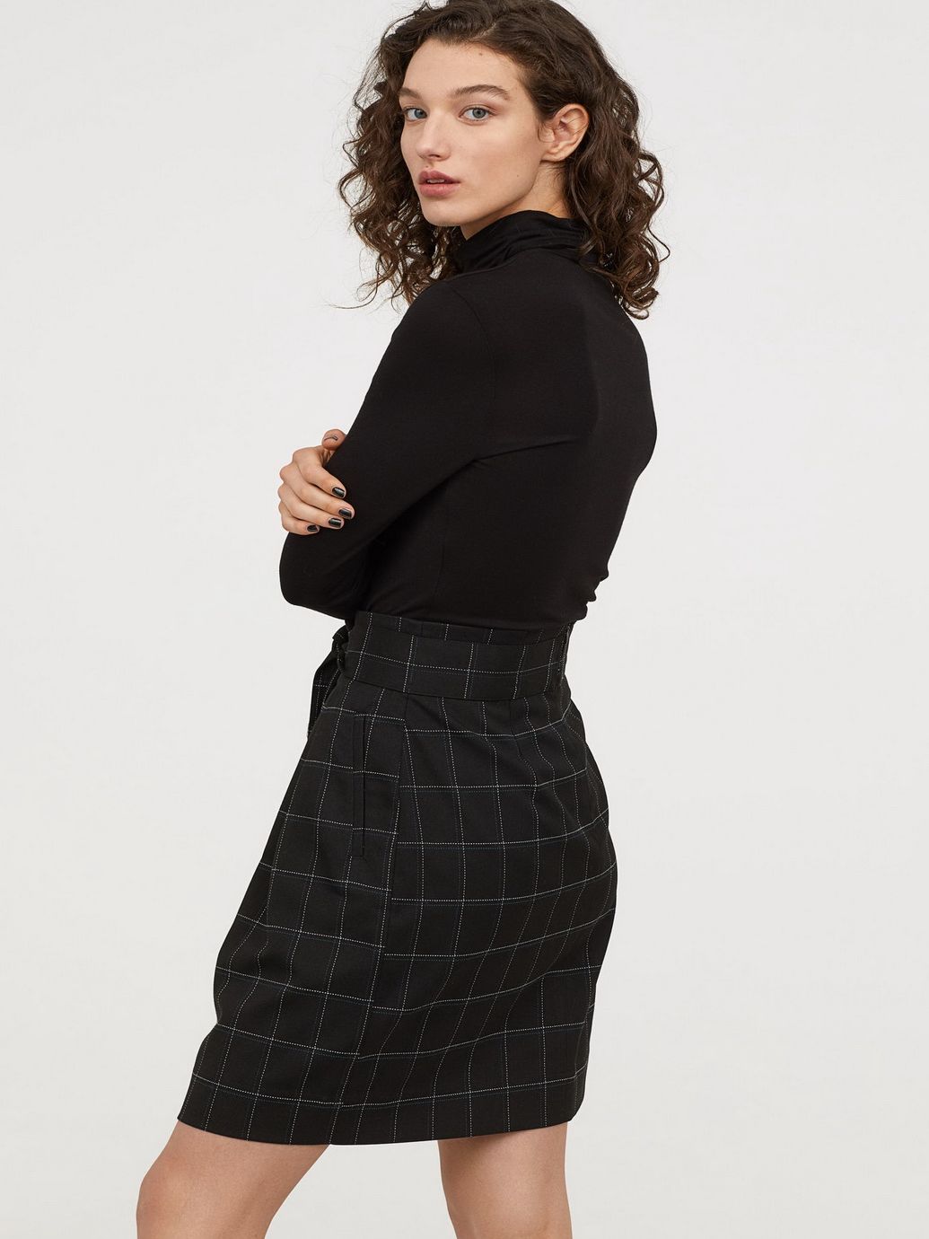

Юбка H&M 0637268-8 38 Черная (СА2000001630075)